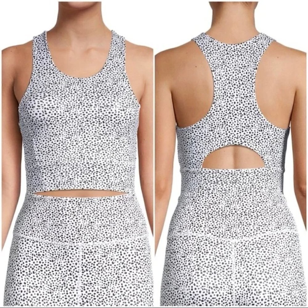 Anthropologie All Fenix Printed Racerback Animal Print Sports Bra New Size Small